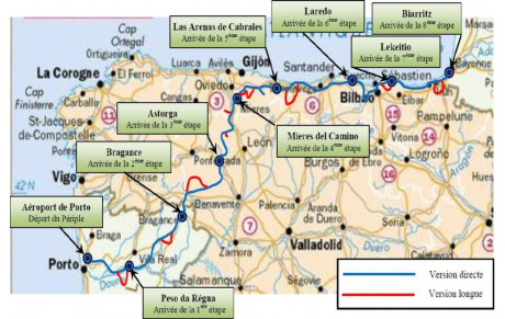 Périple Porto - Biarritz : Voici le parcours retenu !