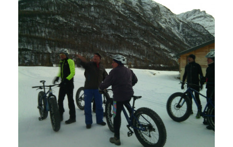 Un début d'hiver à Bessans pour quelques cyclistes du CCL 